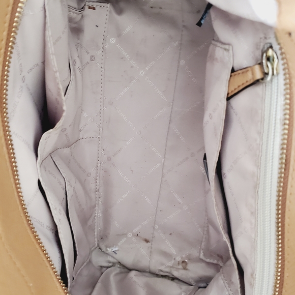 Michael Kors Dark Brown Tote with Gold Accents - Picture 3 of 3